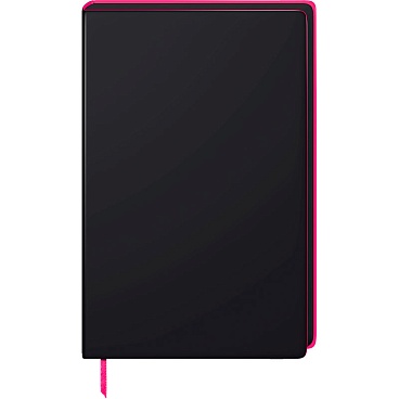 Блокнот Brunnen Premium Neon, точка, 90 гр/м2, 12.5 x 19.5 см, 96 листов, розовая окантовка, черный Черный - 17